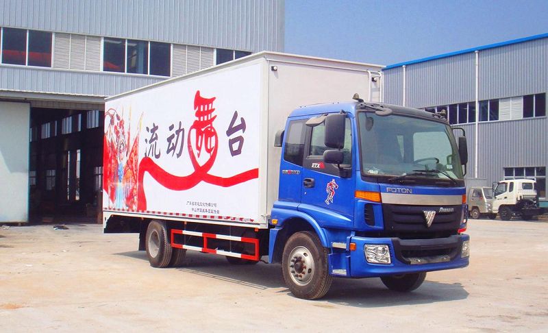 福田歐曼60平米流動(dòng)舞臺(tái)車(chē)